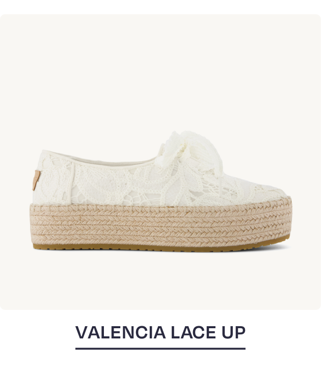 Valencia Lace-Up Platform Espadrille