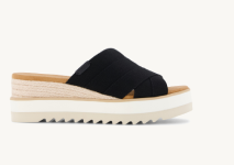 Diana Crossover Mule Wedge Sandal