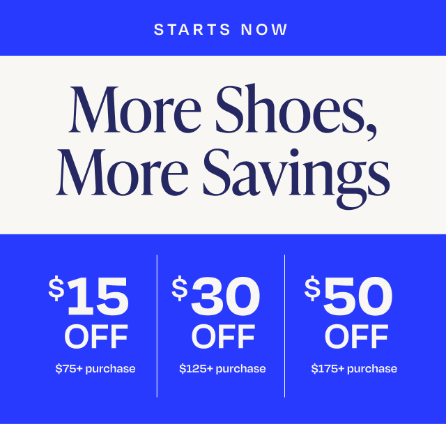 More Shoes, More Savings