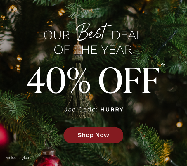 Best Deal of the Year: 40% Off. Use Code: HURRY
