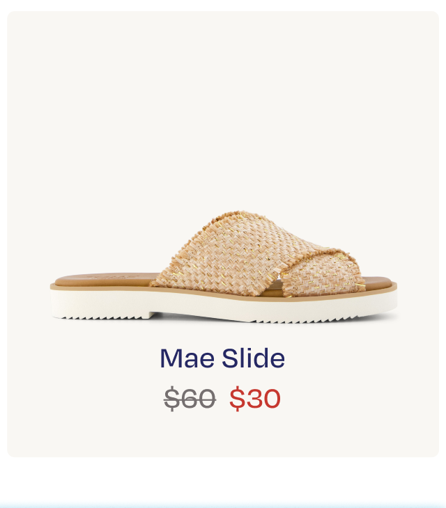 Mae Crossover Slide Sandal