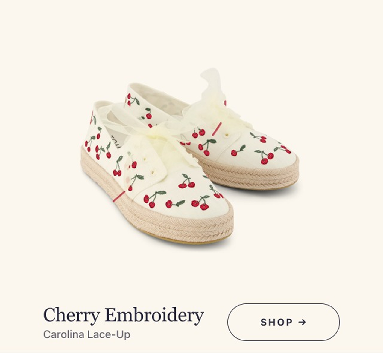 Carolina Lace-Up Espadrille