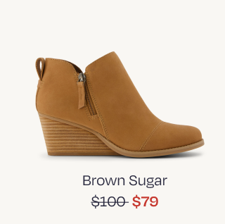 Goldie Brown Leather Wedge Boot - Image