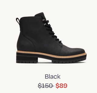 Wylder Black Water Resistant Leather Boot - Image