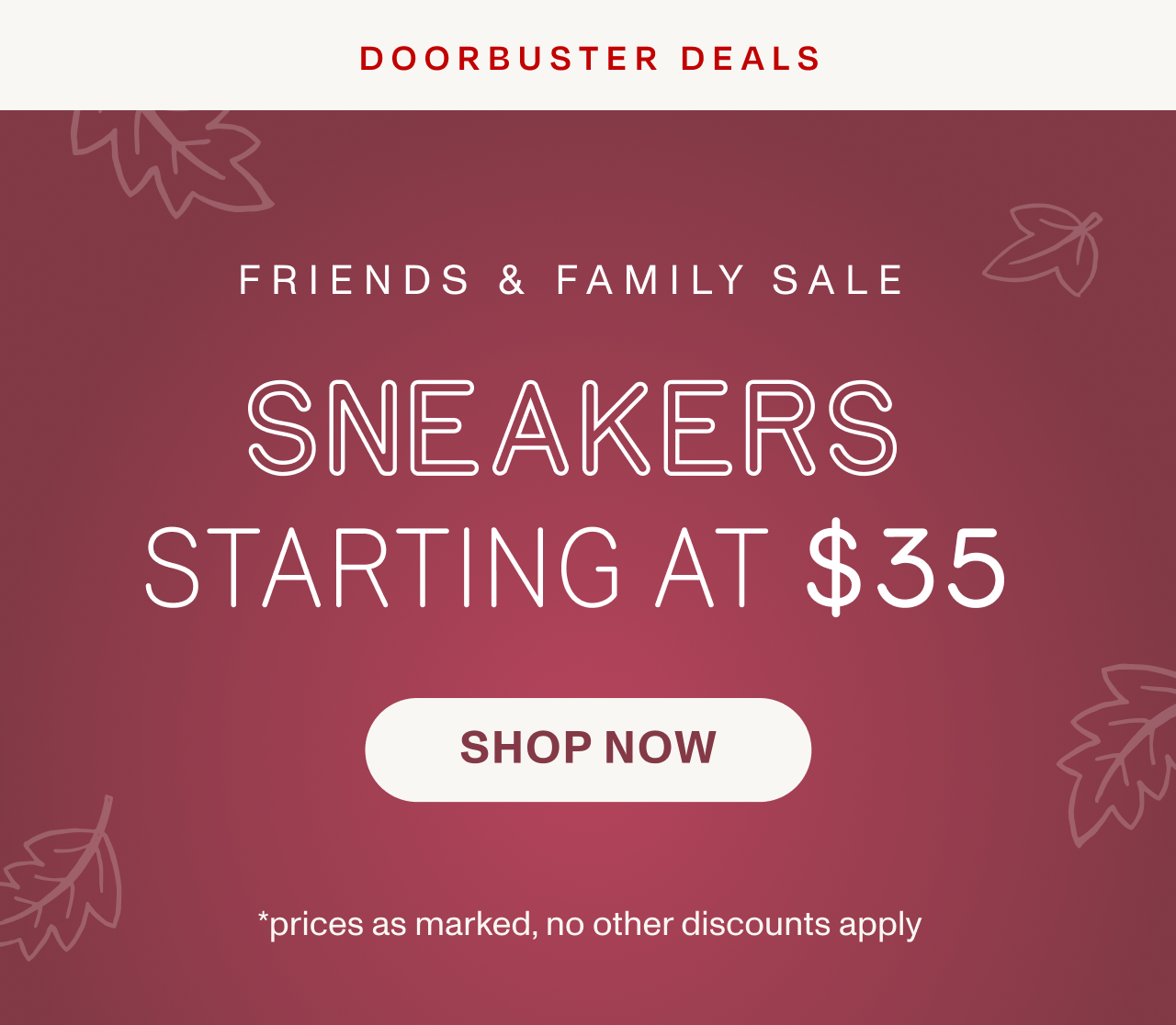 Sneakers Starting at $35