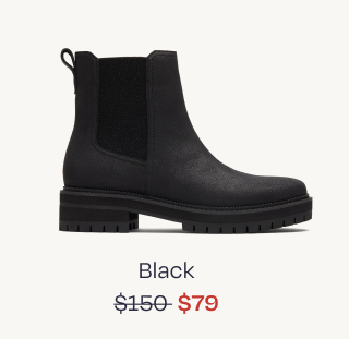 Bennet All Black Water Resistant Leather Boot - Image