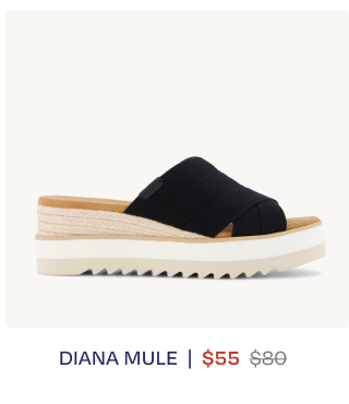 Diana Crossover Mule Wedge Sandal