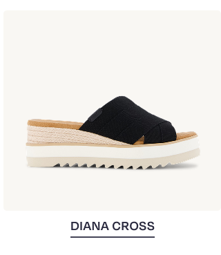Diana Crossover Mule Wedge Sandal