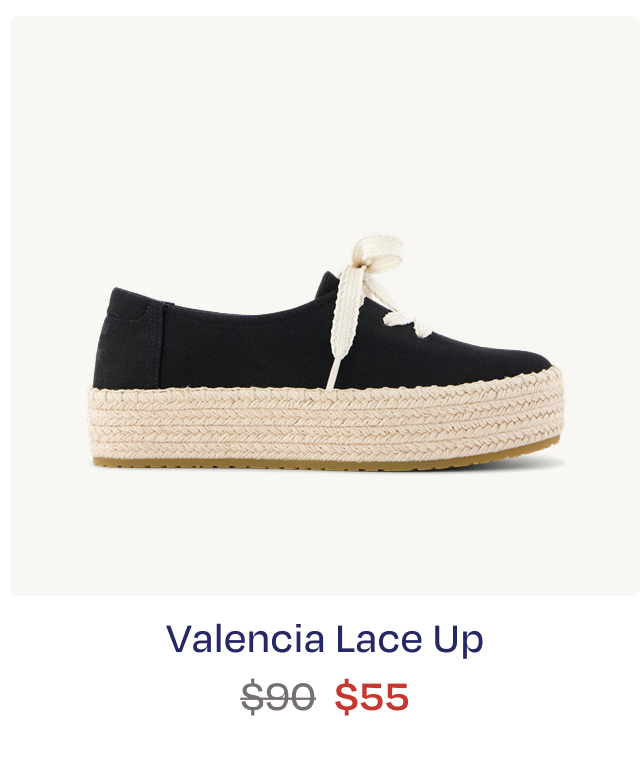 Valencia Lace-Up Platform Espadrille