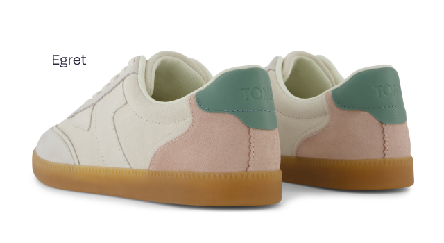 Collins Egret Suede and Leather Lace Up Sneaker - Image