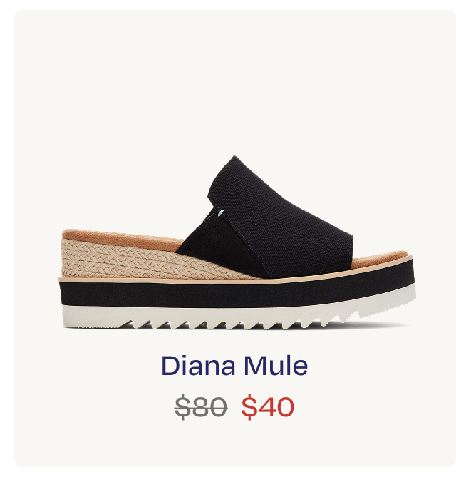 Diana Mule Wedge Sandal