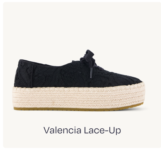 Valencia Lace-Up Platform Espadrille