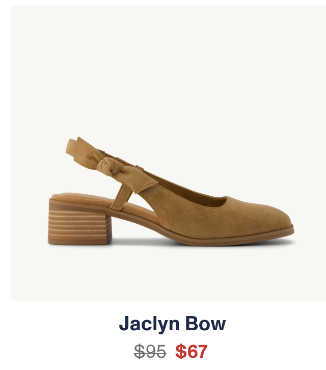 Jaclyn Slingback Bow Heel