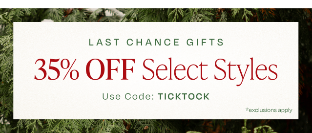 35% OFF Select Styles - Image