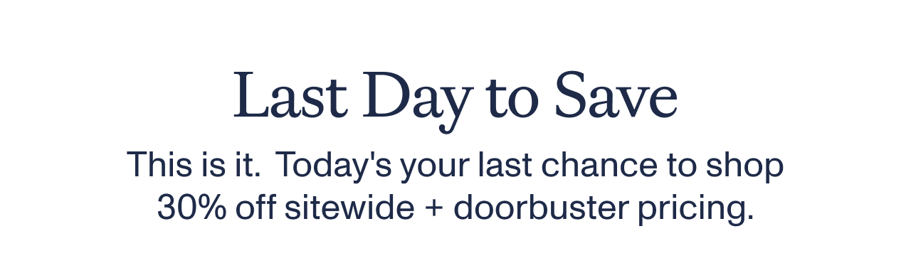 Last Day to Save