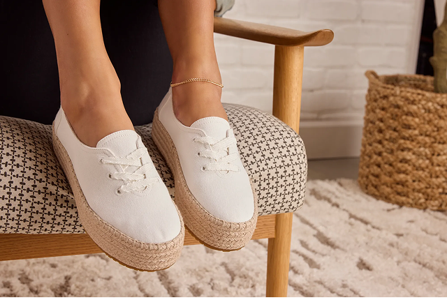 Valencia Lace-Up Platform Espadrille