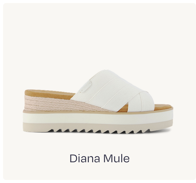 Diana Crossover Mule Wedge Sandal