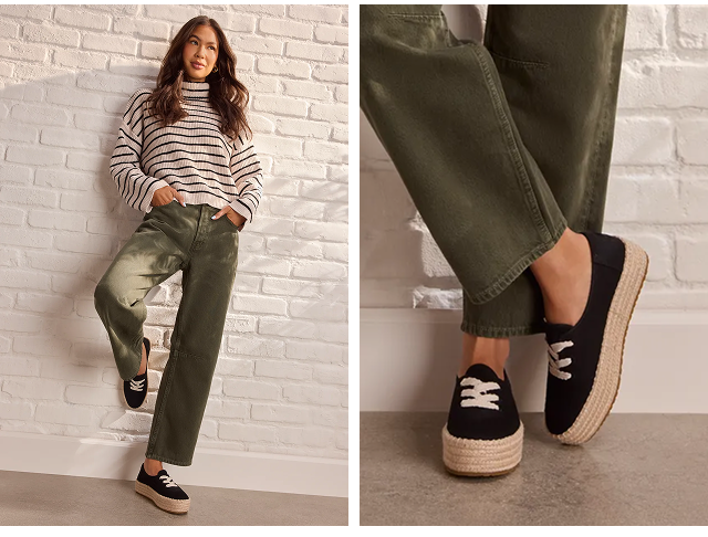 Valencia Lace-Up Platform Espadrille