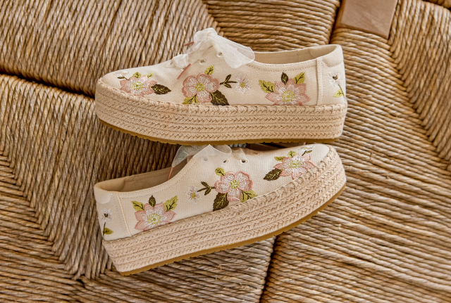 Valencia Lace-Up Platform Espadrille