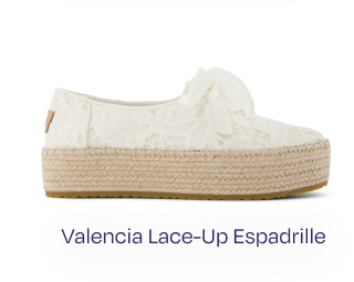 Valencia Lace-Up Platform Espadrille