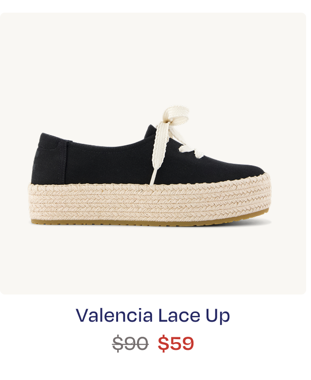 Valencia Lace-Up Platform Espadrille
