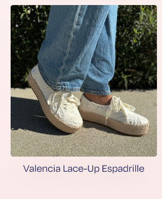 Valencia Lace-Up Platform Espadrille