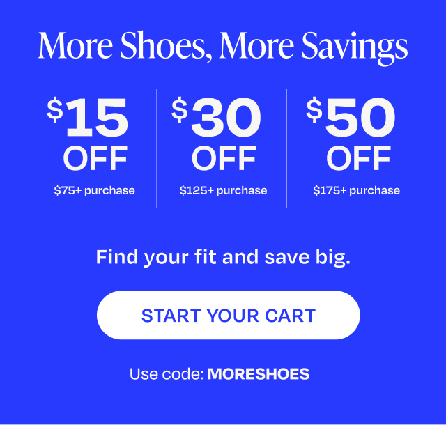 More Shoes, More Savings