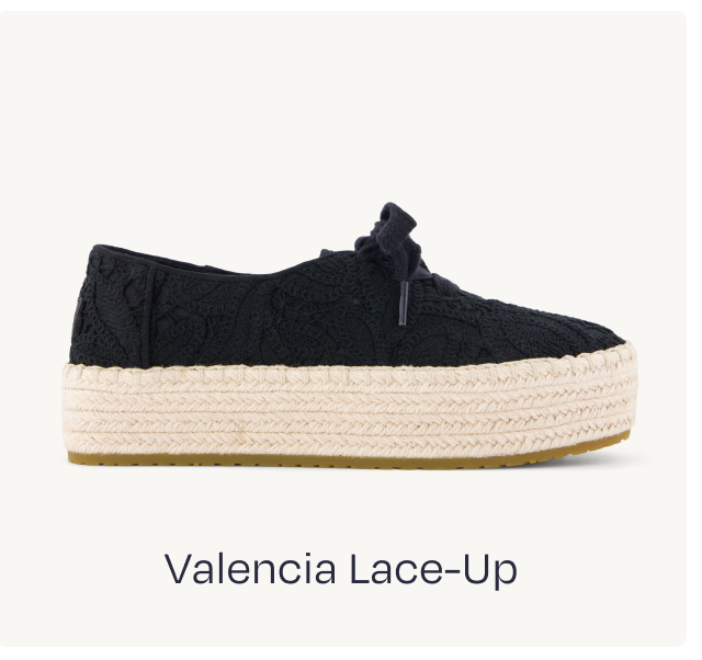Valencia Lace-Up Platform Espadrille
