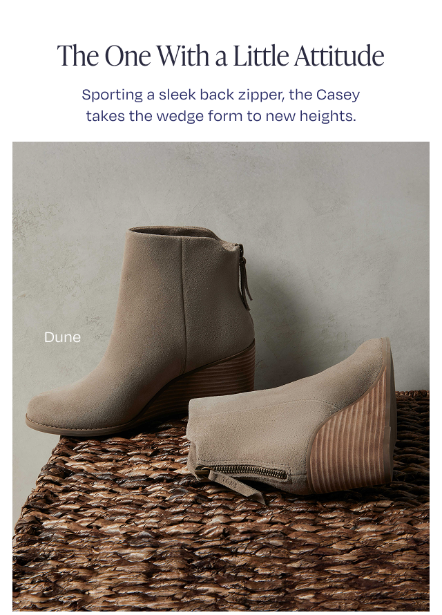 Casey Natural Suede Wedge Boot - Image