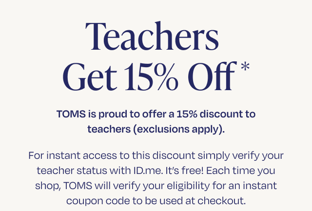 Teachers Get 15% Off - Image Teachers Get 15% Off - Image
