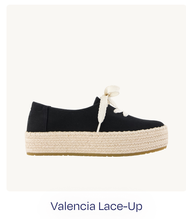 Valencia Lace-Up Platform Espadrille