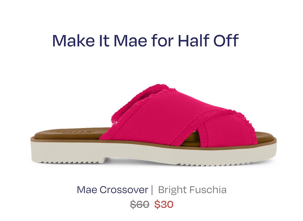 Mae Crossover Slide Sandal