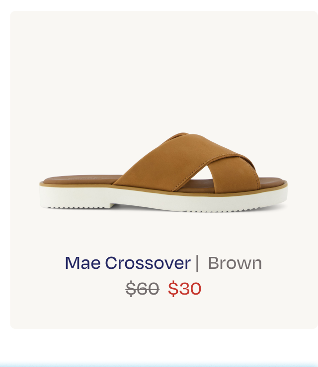 Mae Crossover Slide Sandal