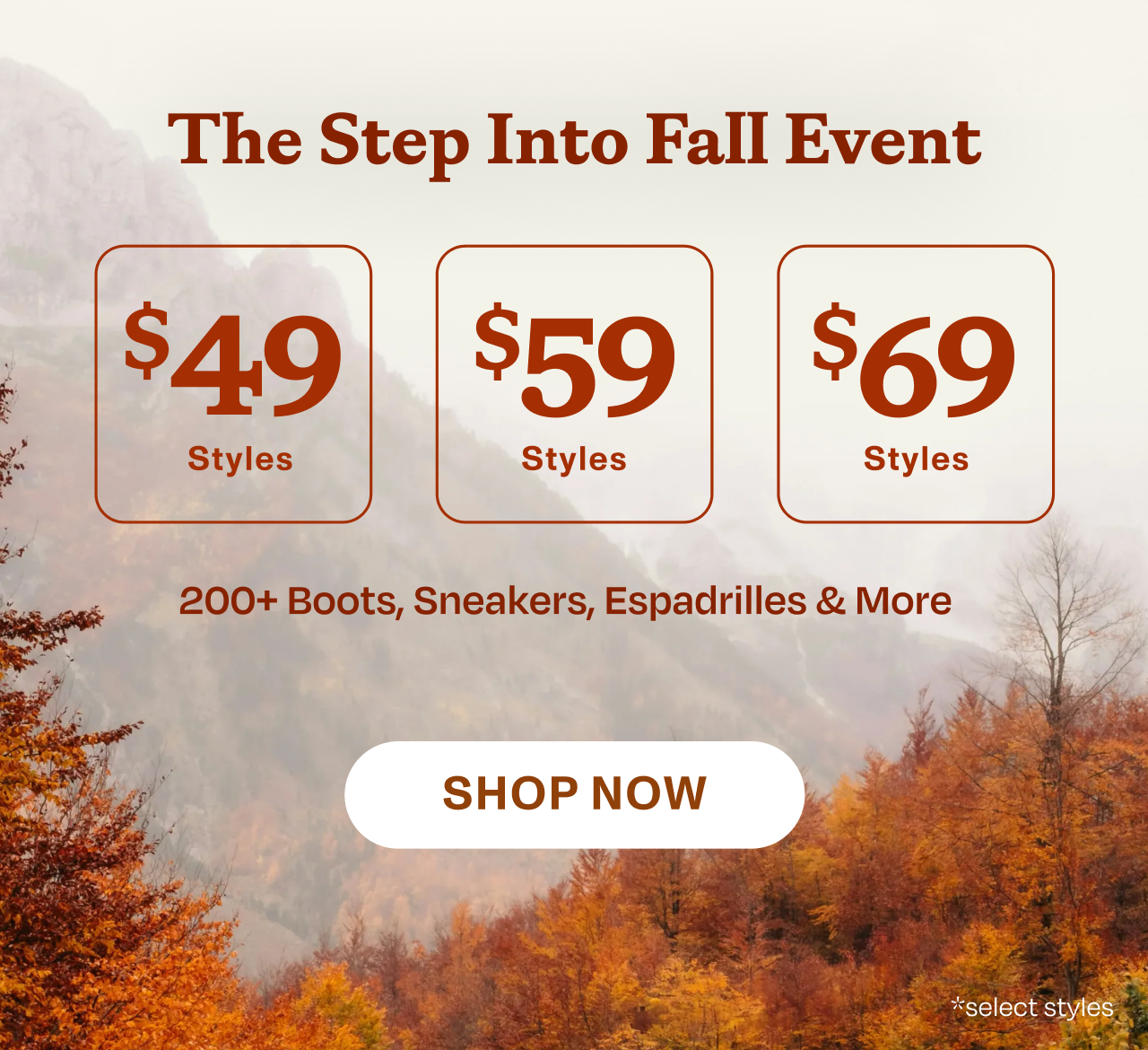 The Step Into Fall Event