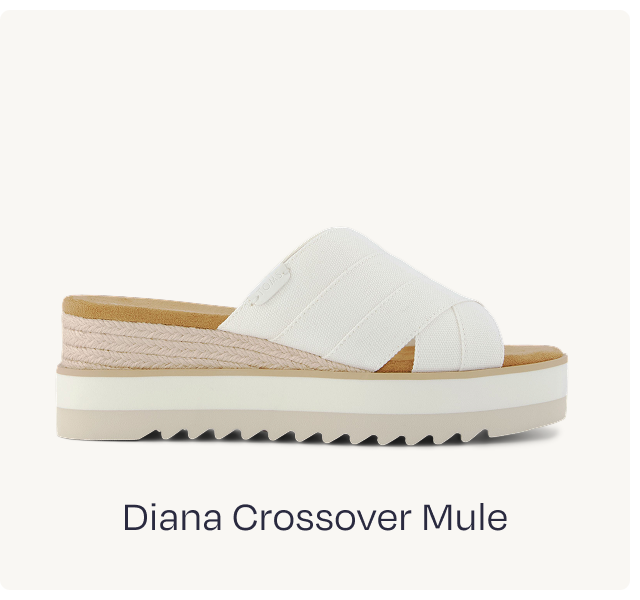 Diana Crossover Mule Wedge Sandal