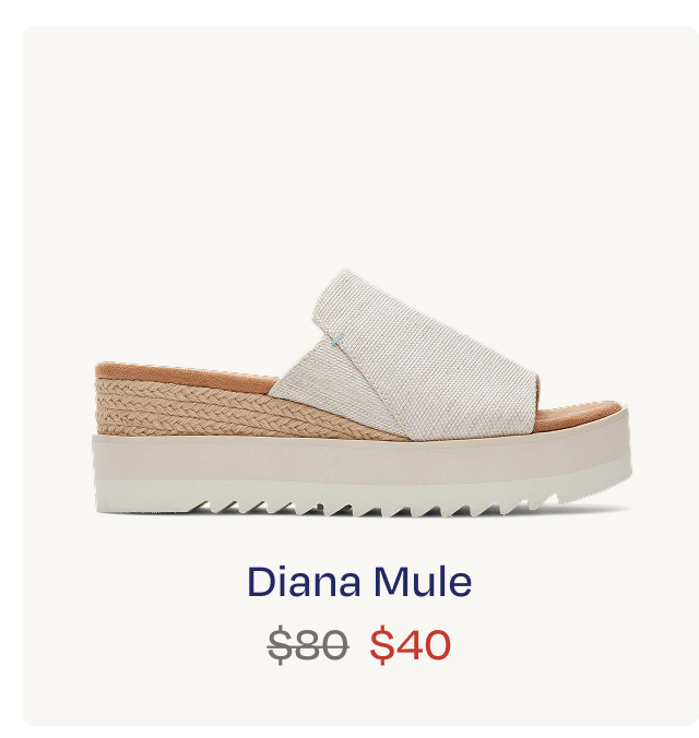 Diana Mule Wedge Sandal