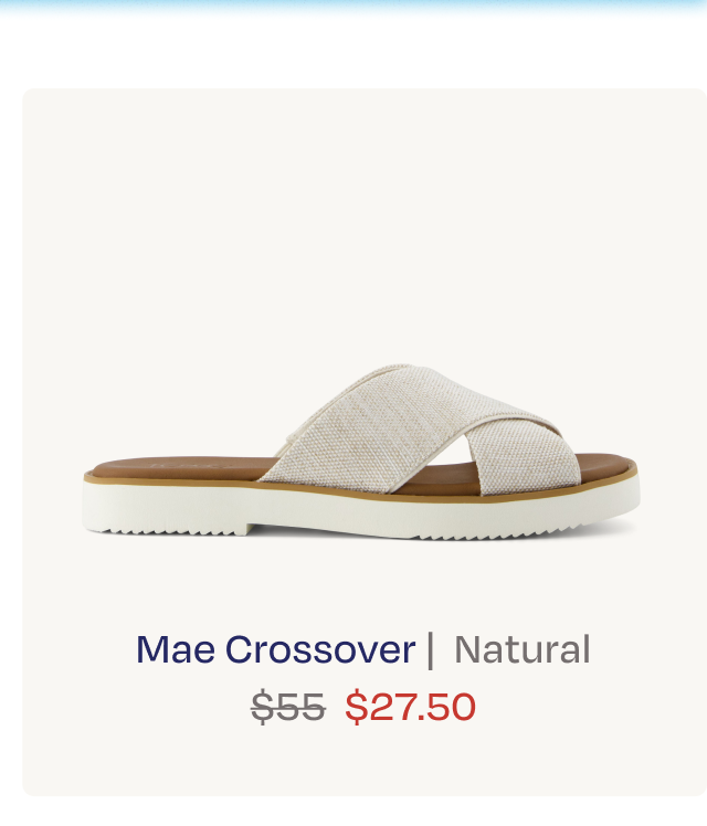 Mae Crossover Slide Sandal