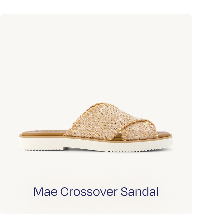 Mae Crossover Slide Sandal