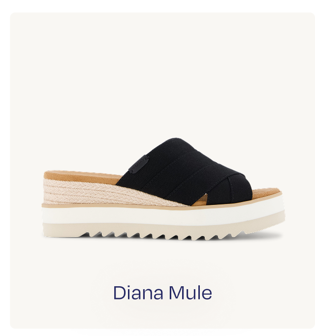 Diana Crossover Mule Wedge Sandal