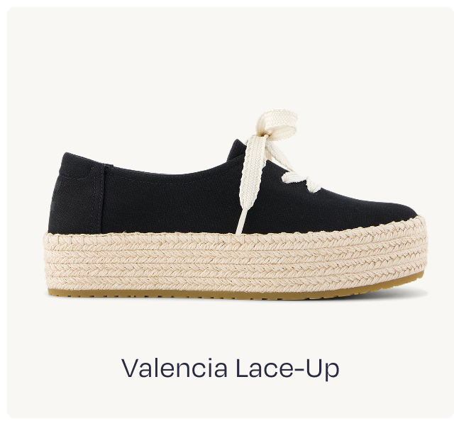 Valencia Lace-Up Platform Espadrille