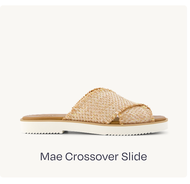 Mae Crossover Slide Sandal