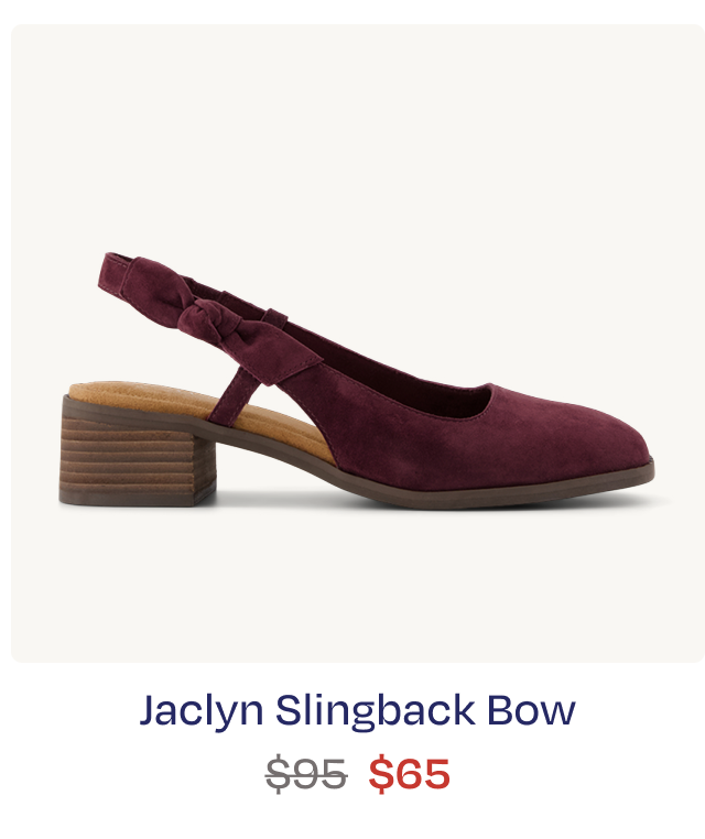 Jaclyn Slingback Bow Heel