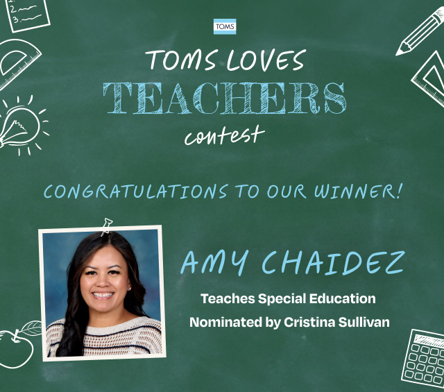 TOMS Loves Teachers Contest - Image