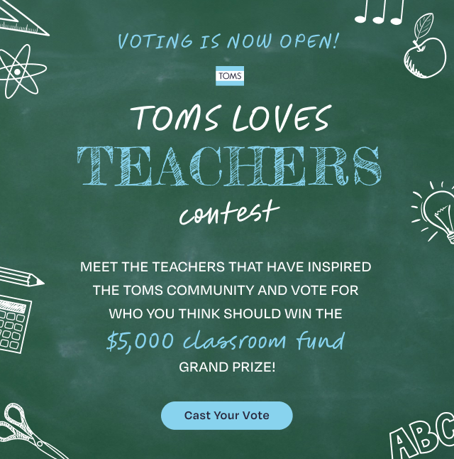 TOMS Loves Teachers - Image TOMS Loves Teachers - Image