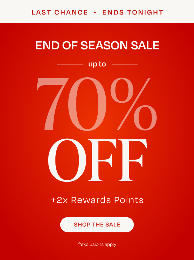 End of Season Sale