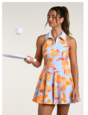 Sport Outline Floral Tennis Dress