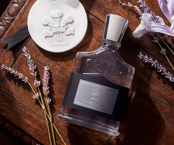an image of creed's iris dedonair eau de parfum