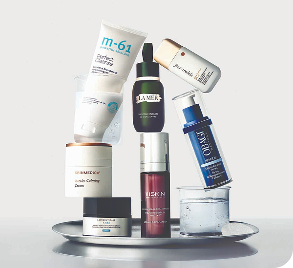 an assortment of products