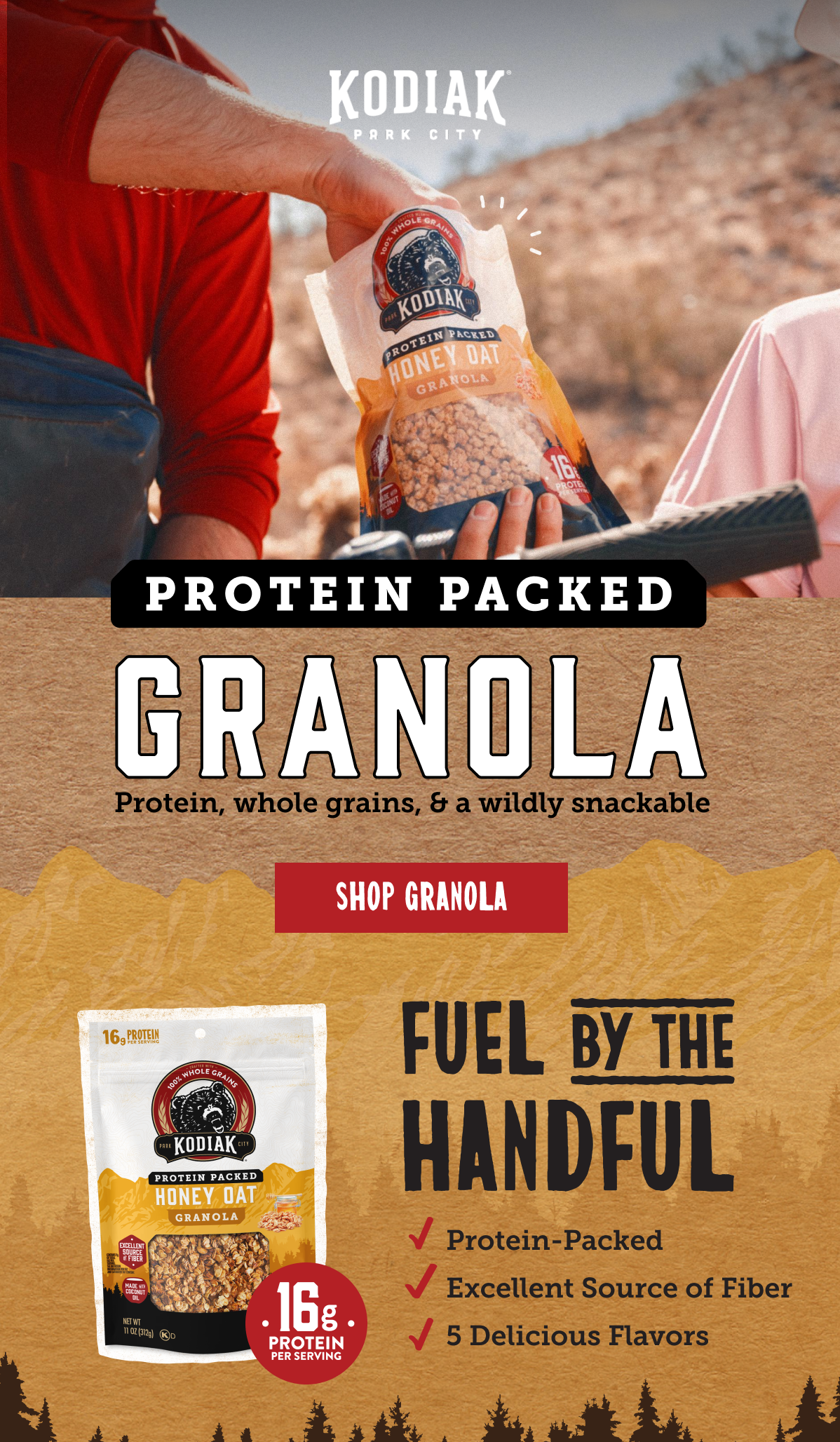 Fuel by the handful - shop granola!