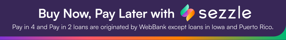 Buy Now, Pay later with Sezzle